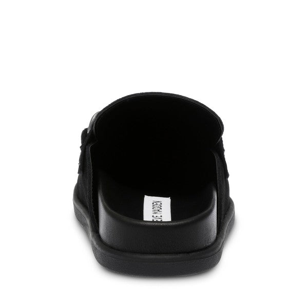 CHROMATIC Black Suede Loafers by Steve Madden - back view