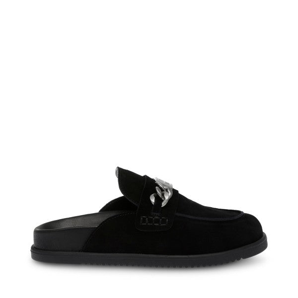 CHROMATIC Black Suede Loafers by Steve Madden - side view