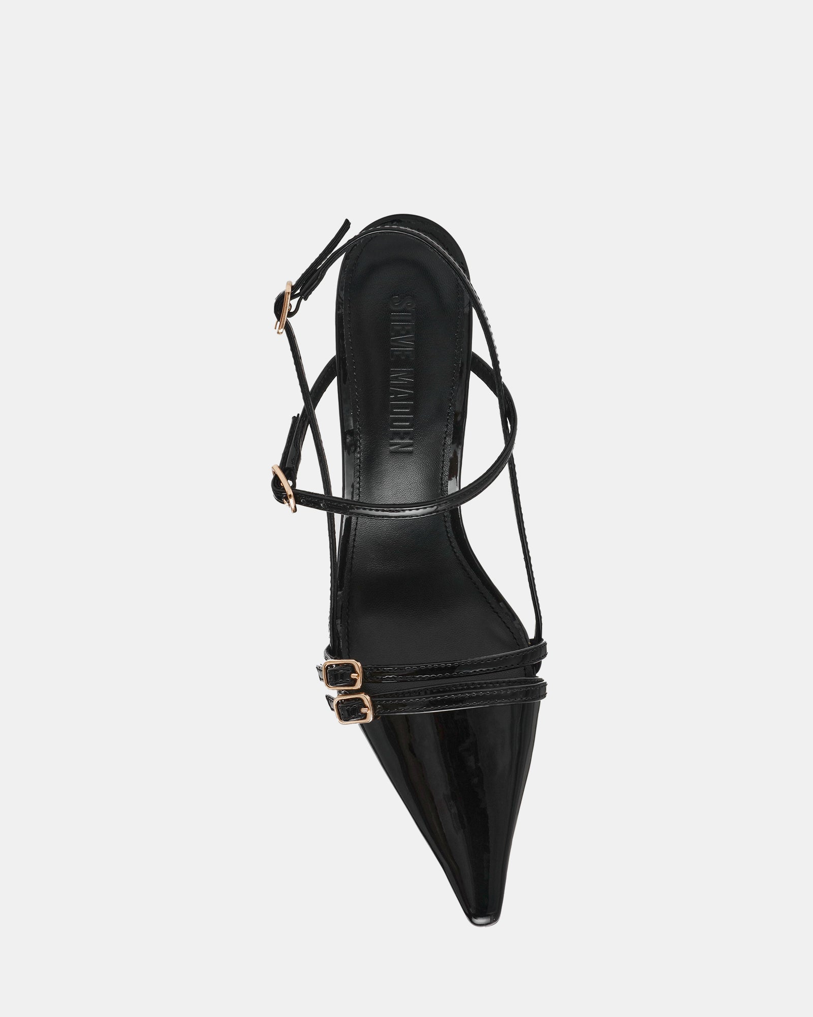 ★Steve Madden★新作★大人気★DEAGAN BLACK PATENT★サンダル ☆Steve Madden☆新作☆大人気☆DEAGAN BLACK PATENT☆サンダル