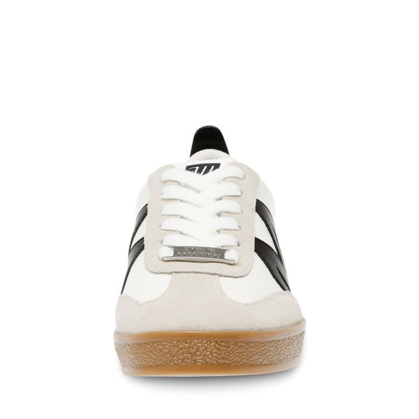 DEGREEE White Grey Sneakers by Steve Madden - front view