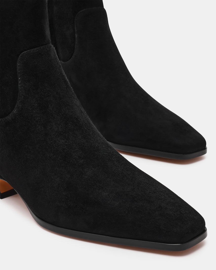 DUSTY BLACK SUEDE