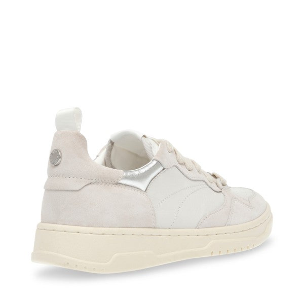 ECSTATIC White Multi Sneakers by Steve Madden - back side view