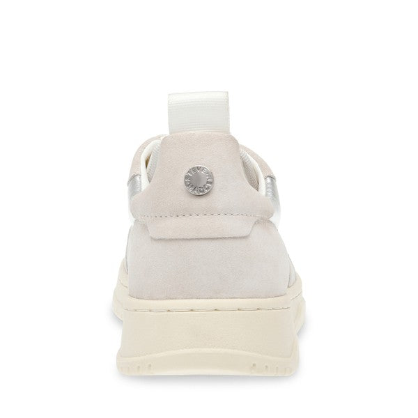 ECSTATIC White Multi Sneakers by Steve Madden - back view