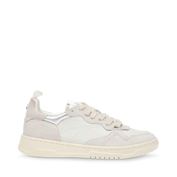 ECSTATIC White Multi Sneakers by Steve Madden - side view