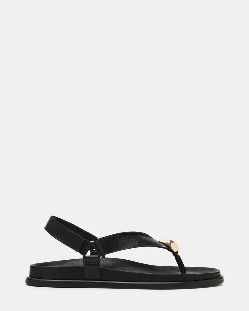 ELVIA BLACK LEATHER