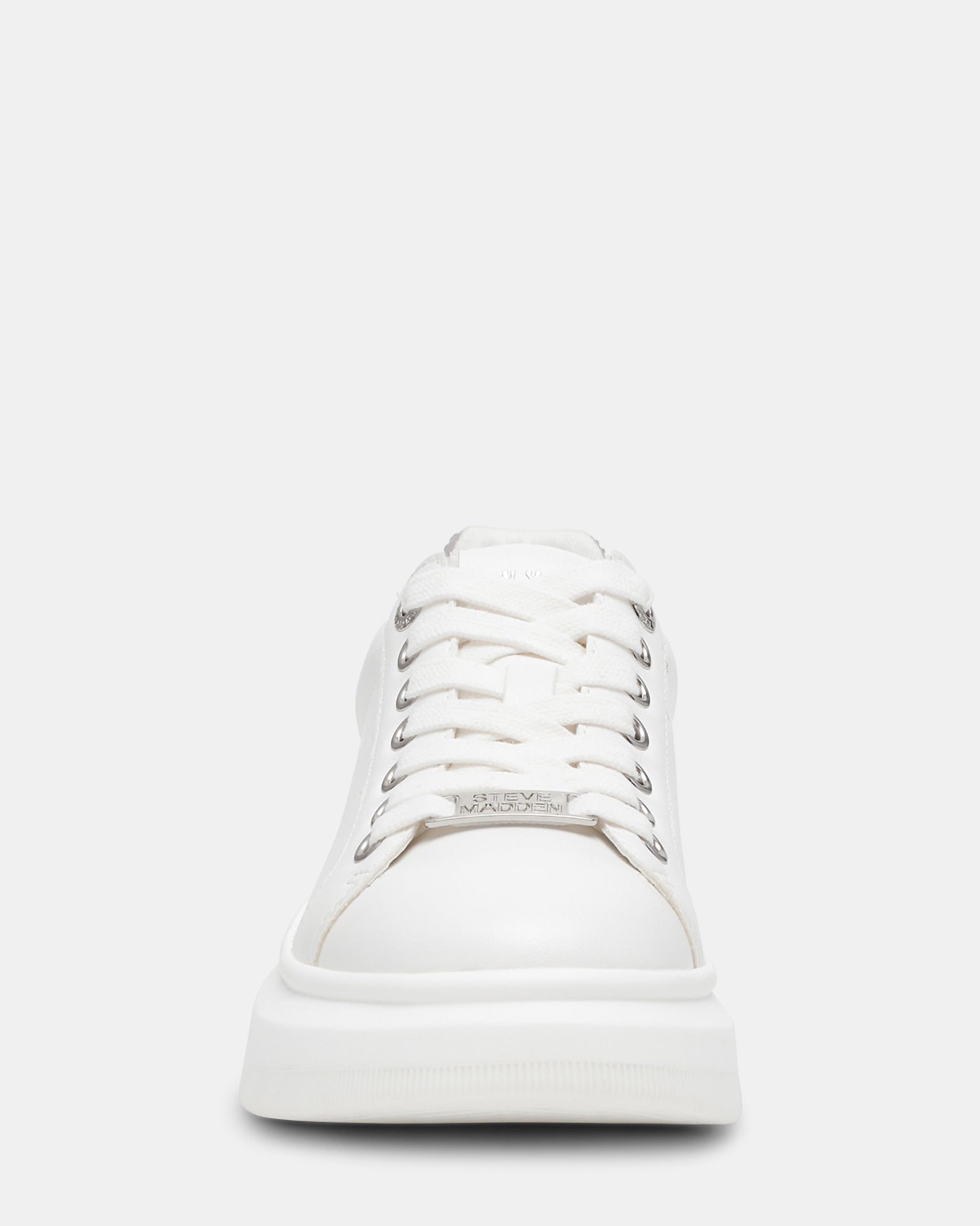 【Steve Madden】Glacial-R 厚底スニーカー(WHITE SILVER) STEVE MADDEN GLACER Sneakers White / Silver - Walmart.com
