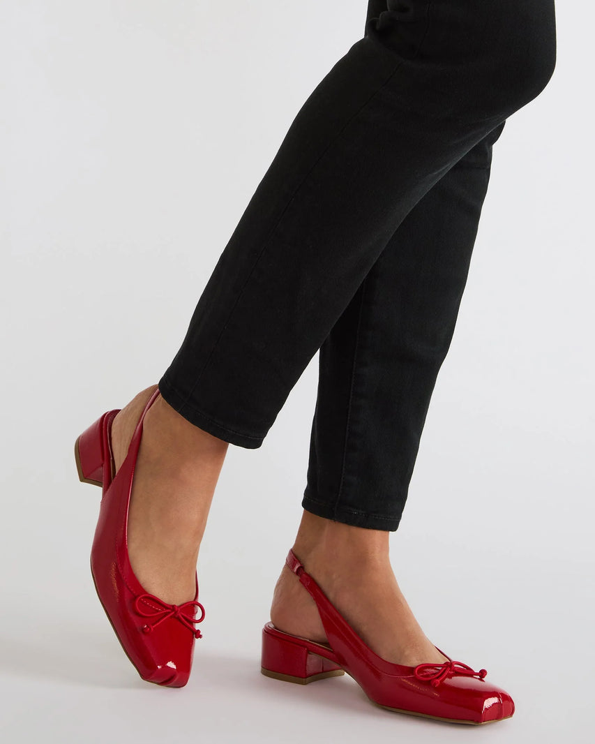 LOVED RED CRINKLE PATENT - view 2