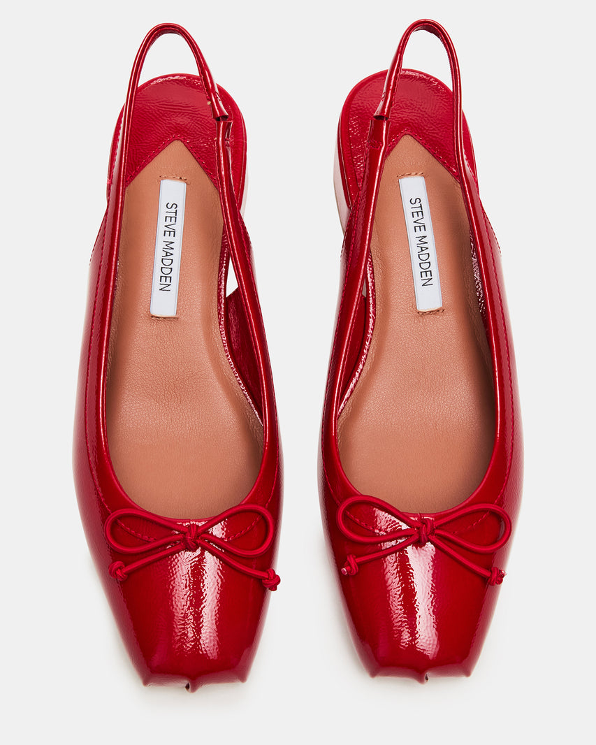 LOVED RED CRINKLE PATENT - view 3