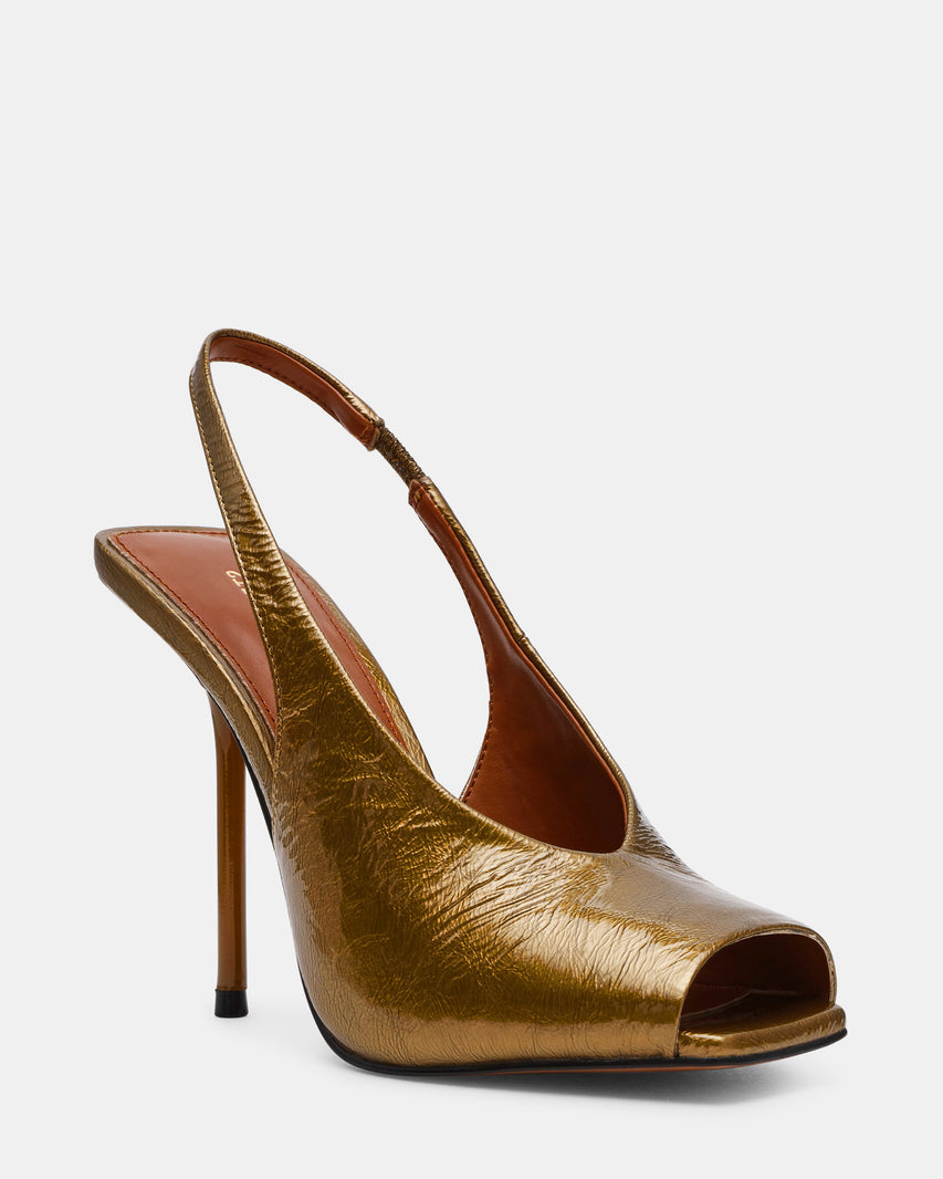 LUCIAN OLIVE CRINKLE PATENT - view 2