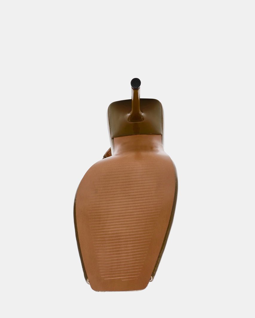 LUCIAN OLIVE CRINKLE PATENT - view 7