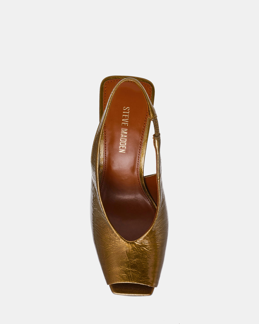 LUCIAN OLIVE CRINKLE PATENT - view 4