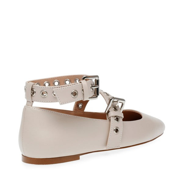 MACBETH Bone Leather Flats by Steve Madden - back side view
