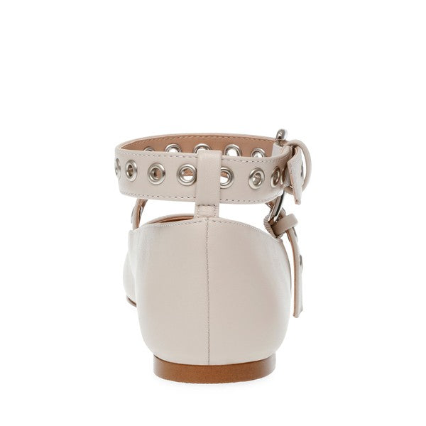 MACBETH Bone Leather Flats by Steve Madden - back view