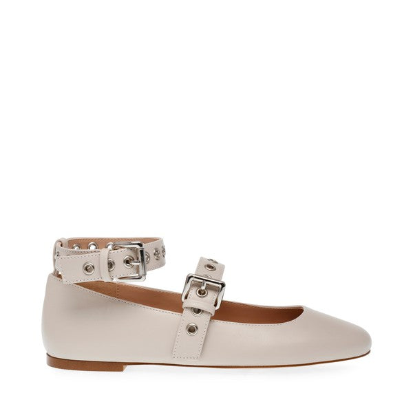 MACBETH Bone Leather Flats by Steve Madden - side view