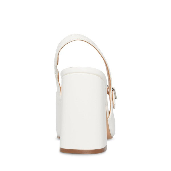 MAEGAN White Patent Heels by Steve Madden - back view