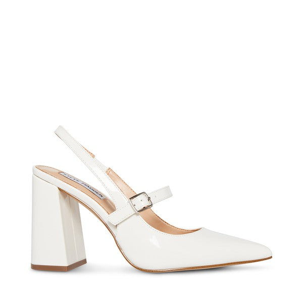 MAEGAN White Patent Heels by Steve Madden - side view