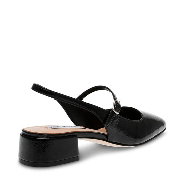 MARJORIE-E Black Mary Janes by Steve Madden - back side view