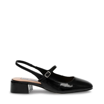 MARJORIE-E Black Mary Janes by Steve Madden - side view