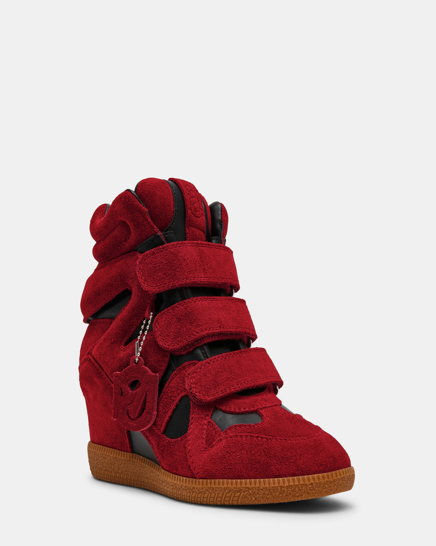 MAVIS BURGUNDY SUEDE - view 2