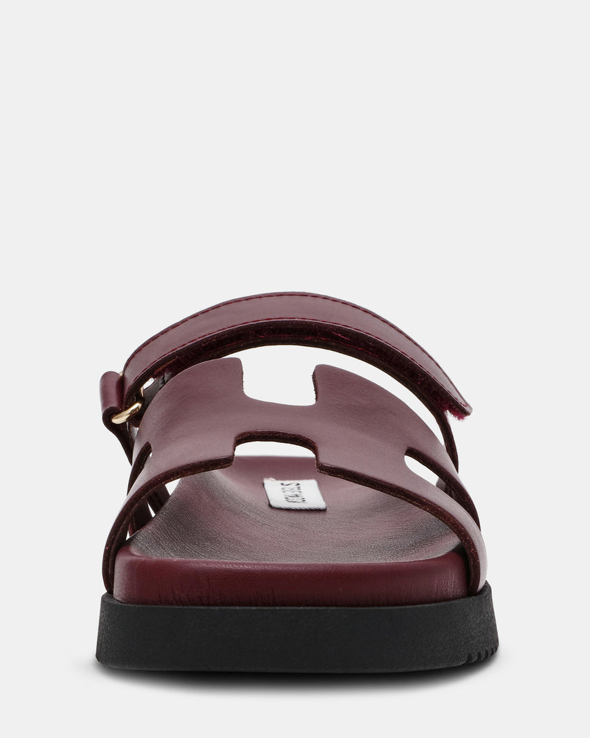 MAYVEN-CN CHERRY LACQUER LEATHER