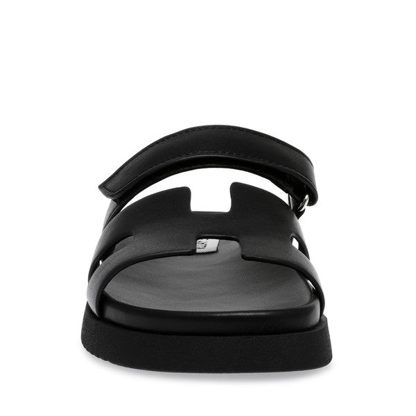 MAYVEN-CN Black Action Leather Sandals - Steve Madden Australia
