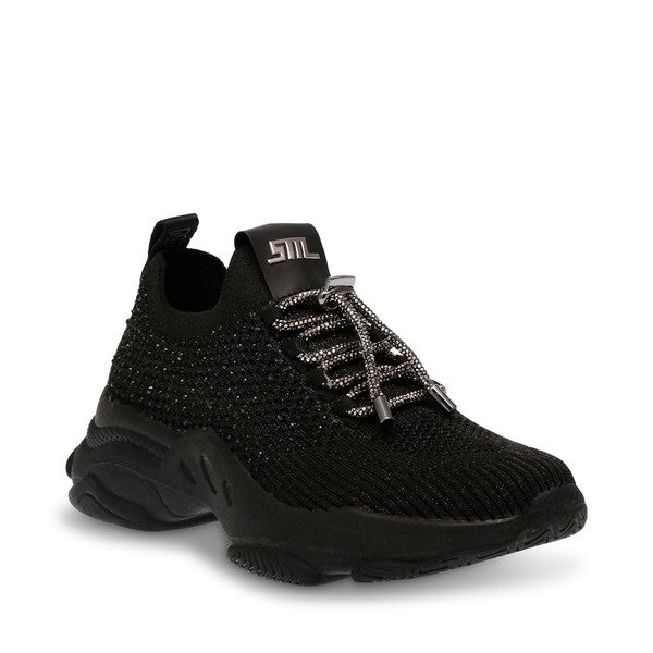 METER Black Sneakers by Steve Madden - front side view