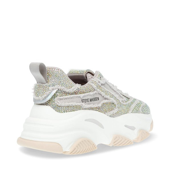 PARK-AVE-R Grey Sneakers by Steve Madden - back side view