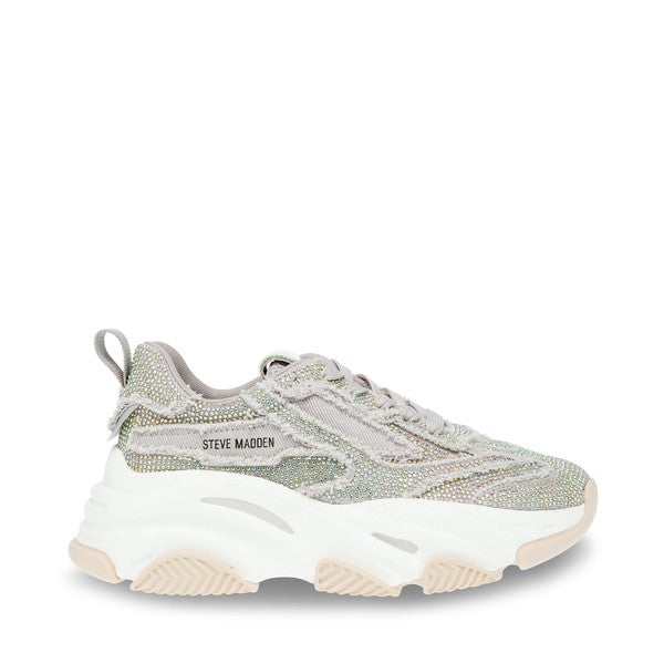 PARK-AVE-R Grey Sneakers by Steve Madden - side view