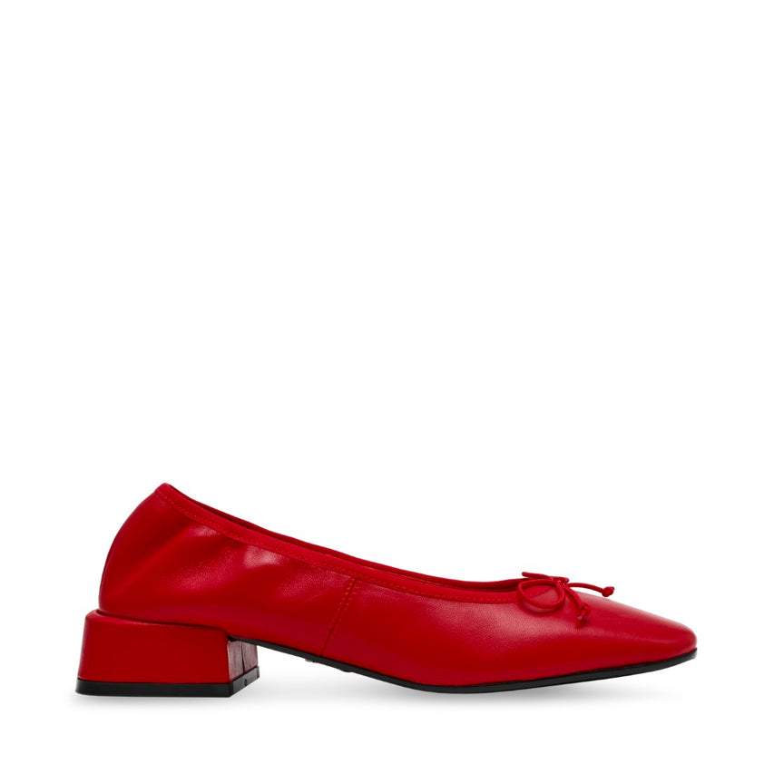 PRICILLA RED LEATHER