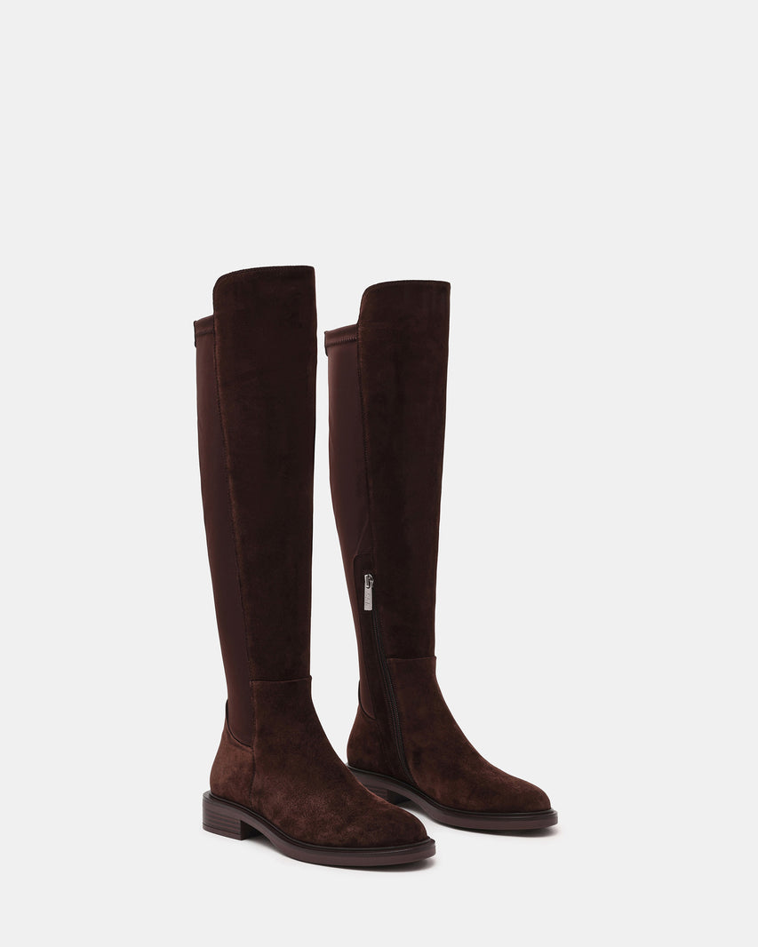 RESONATE DARK BROWN SUEDE