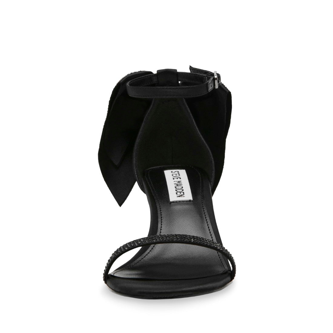RISKAY BLACK SATIN | Steve Madden Australia