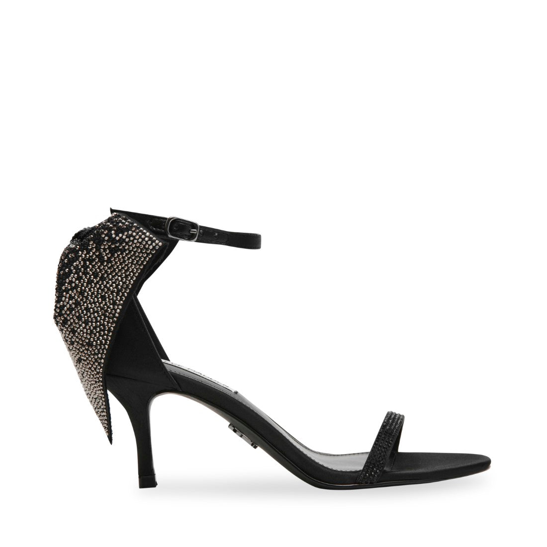 RISKAY BLACK SATIN | Steve Madden Australia