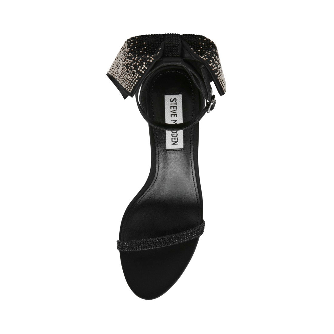 RISKAY BLACK SATIN | Steve Madden Australia