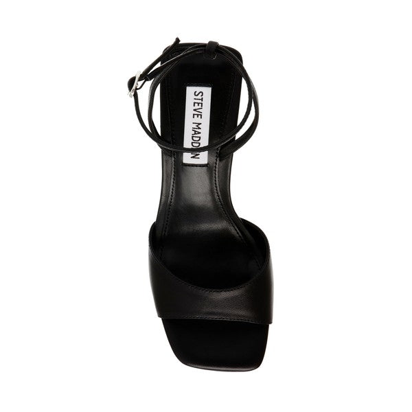 ROZLYN Black Leather Heels - Steve Madden Australia