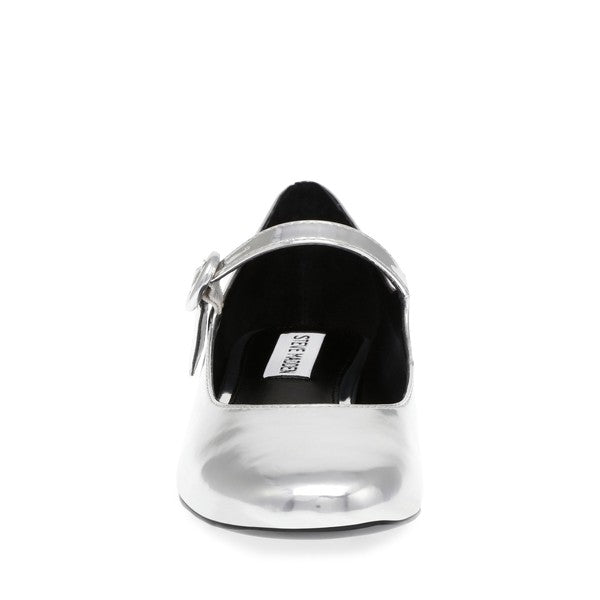 SESSILY Silver Heels by Steve Madden - front view