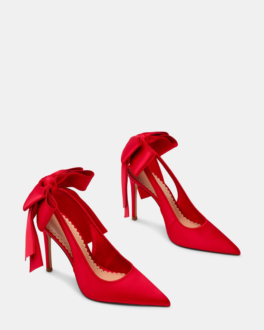 TEACUP RED SATIN