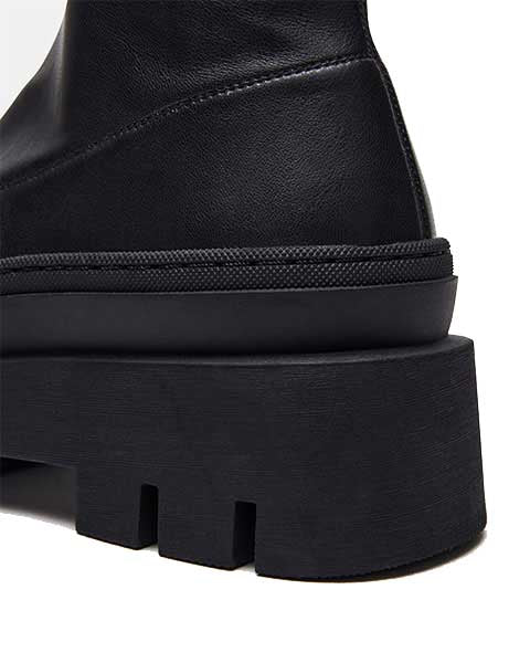 TITAN Black Boots by Steve Madden - close up view