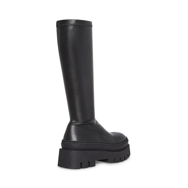 TITAN Black Boots by Steve Madden - back side view