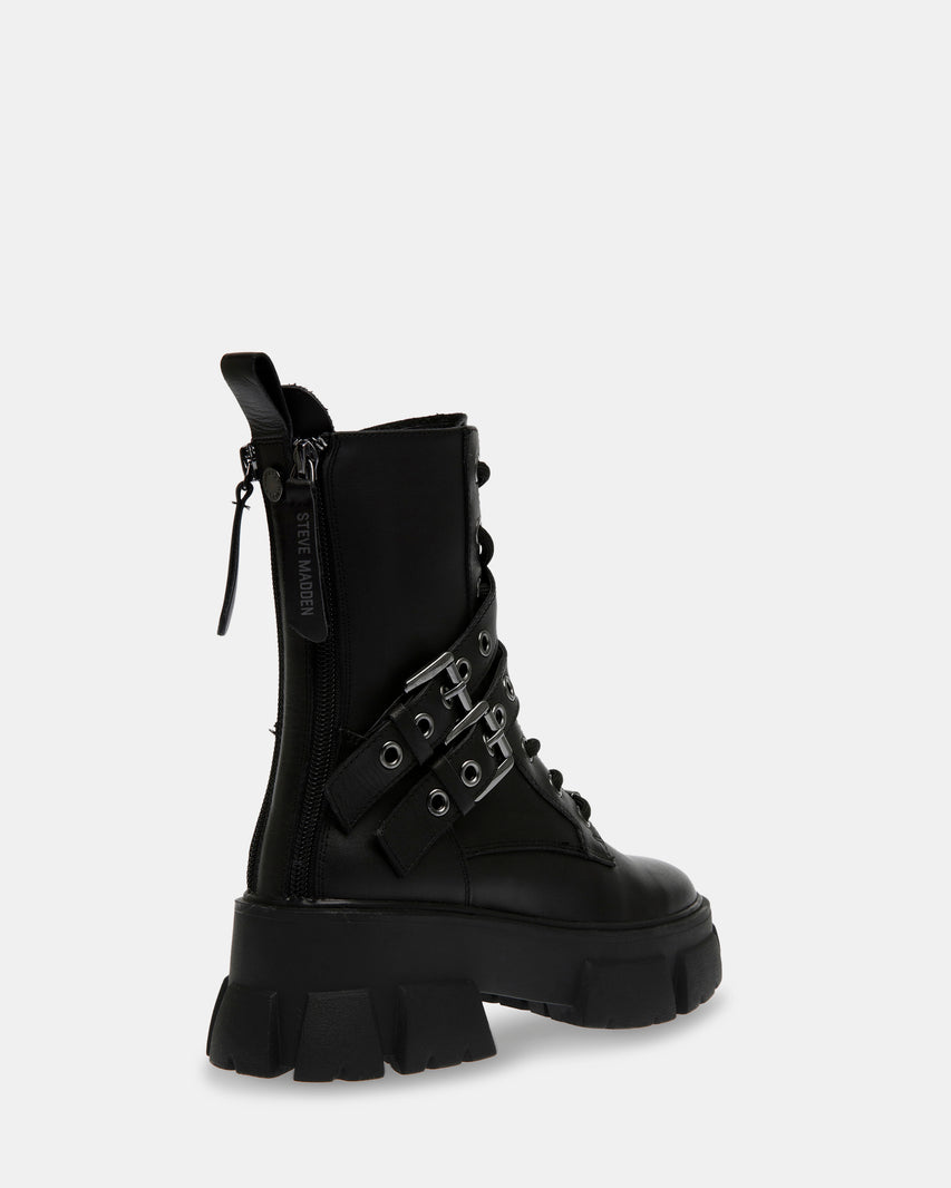 TRACTION BLACK LEATHER