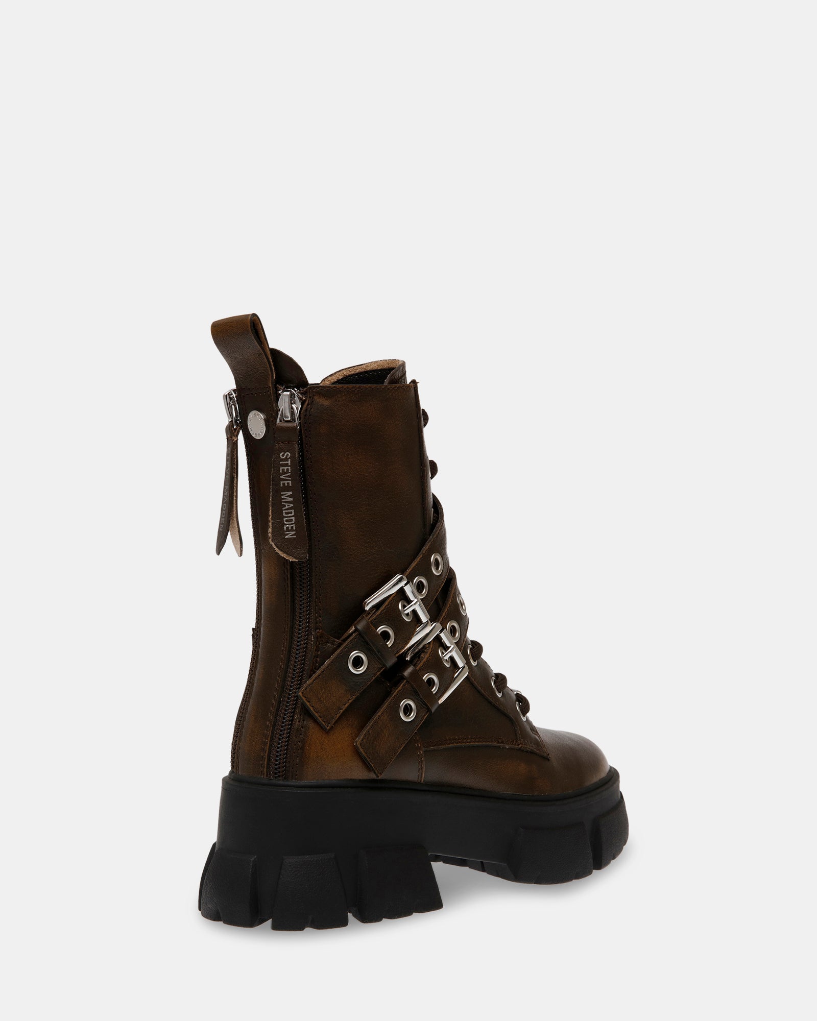 TRACTION BROWN LEATHER
