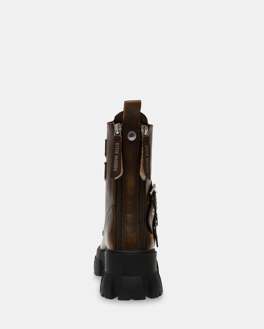 TRACTION BROWN LEATHER