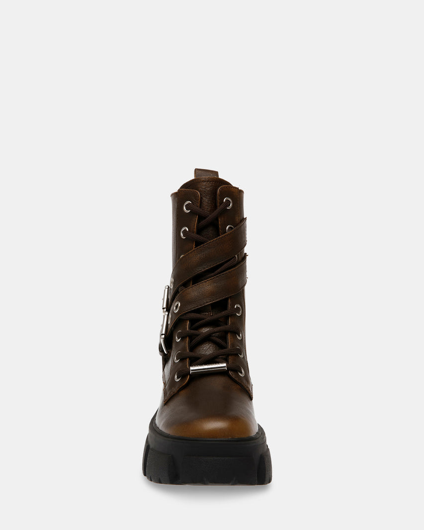 TRACTION BROWN LEATHER