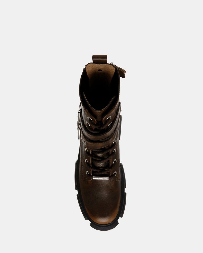 TRACTION BROWN LEATHER