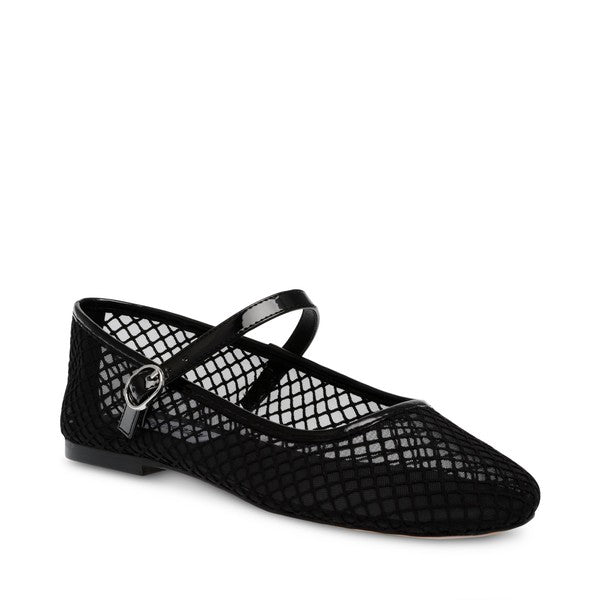 VINETTA-M Black Flats by Steve Madden - front side view