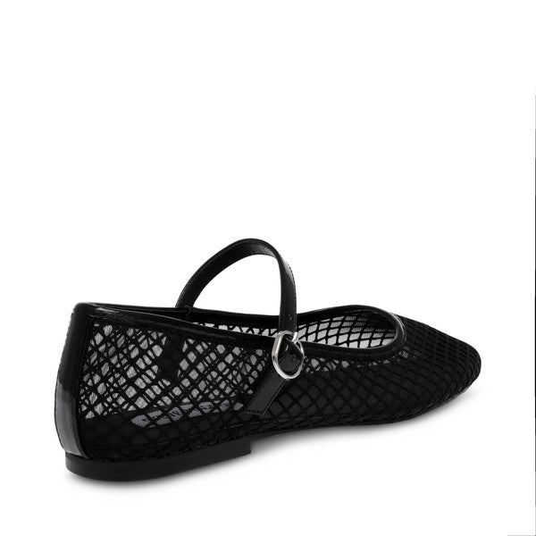 VINETTA-M Black Flats by Steve Madden - back side view