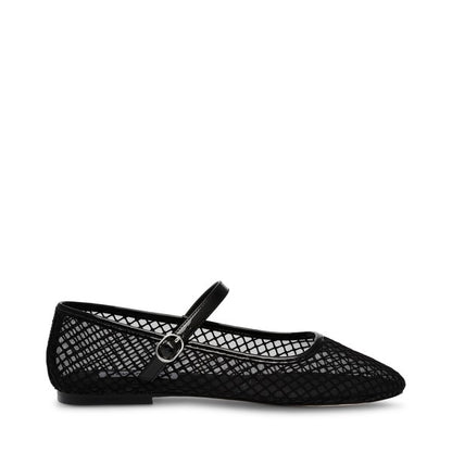 VINETTA-M Black Flats by Steve Madden - side view