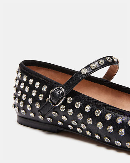 VINETTA-R Rhinestone Flats by Steve Madden - close up view