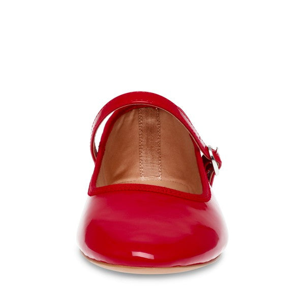 VINETTA Red Patent Flats by Steve Madden - front view