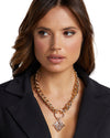 STEVE MADDEN LOGO PENDANT STATEMENT NECKLACE ALL PRODUCTS