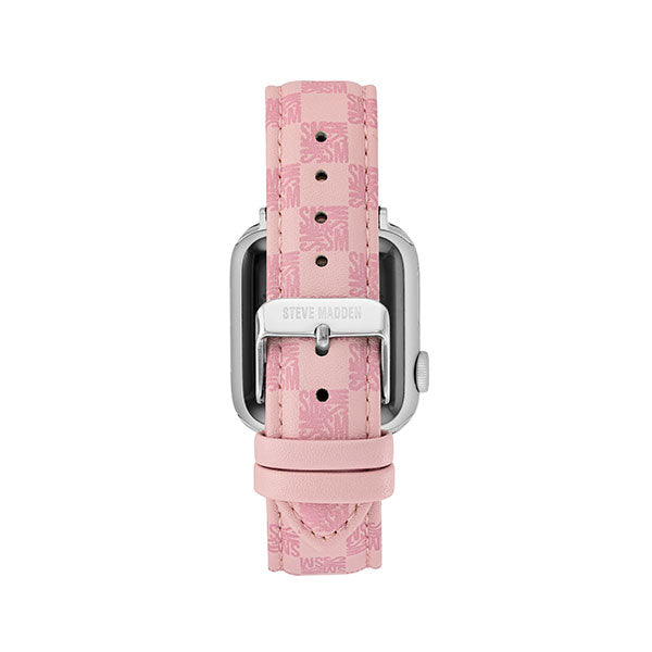 STEVE MADDEN BLOCK LOGO WATCH BAND PINK ALL PRODUCTS